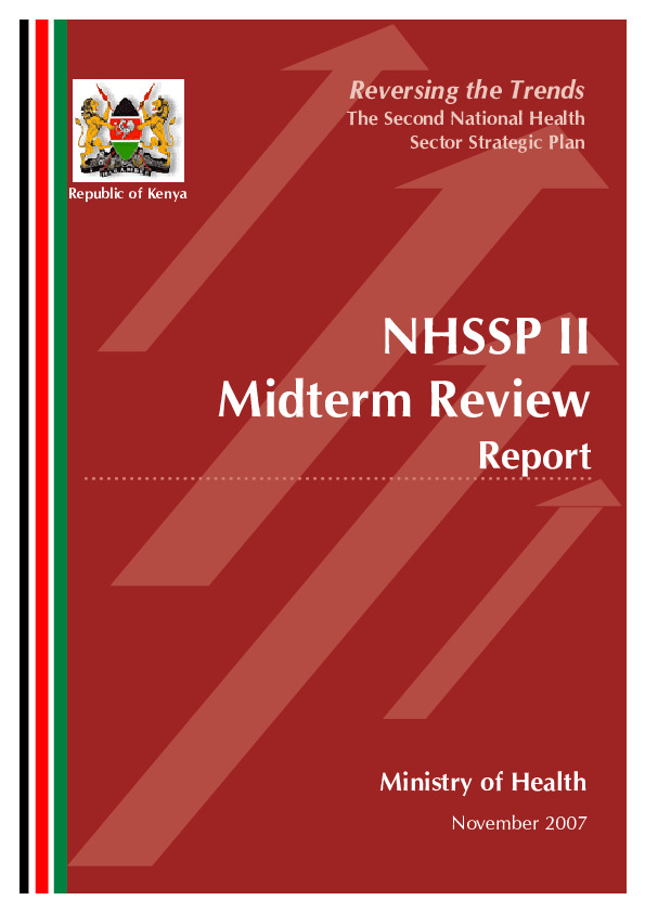 Kenya NHSSP II Midterm Review Report