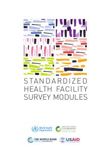 Standardized Health Facility Survey Modules Flyer