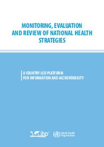 Monitoring, Evaluation and Review of National Health Strategies