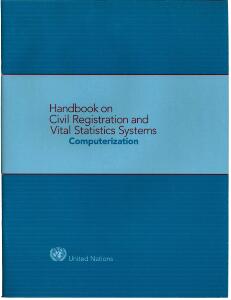 Handbook on CRVS - Computerization - 1998