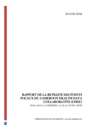 Cameroon HDC Retreat Meeting Report - June 2018 (French)