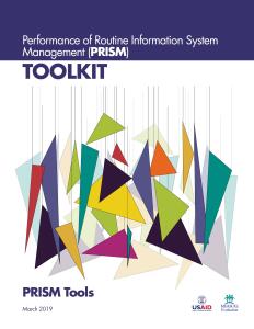Performance of Routine Information System Management (PRISM) Toolkit, 2019