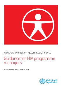 Facility Analysis guide for HIV programme managers