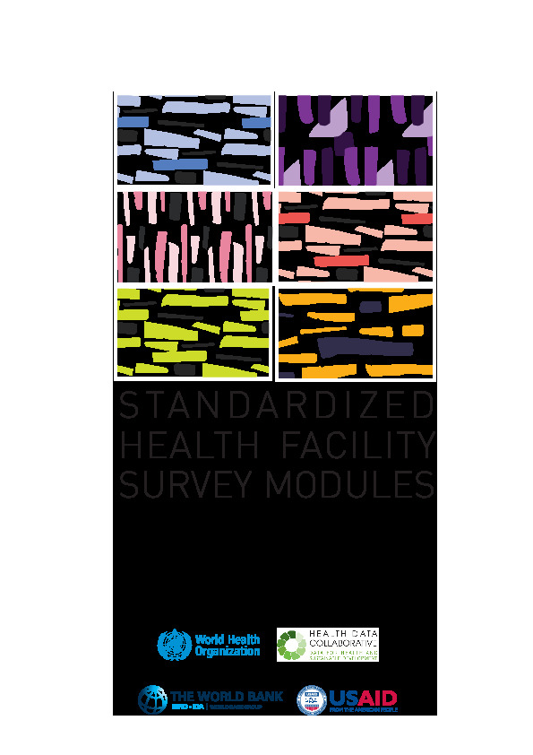 Standardized Health Facility Survey Modules Flyer
