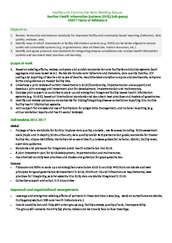 RHIS_TORs_and_Workplan