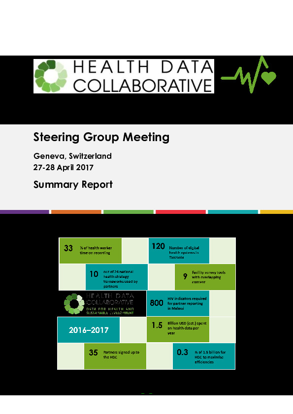 HDC_Fourth_Steering_Group_Meeting_Summary_Report