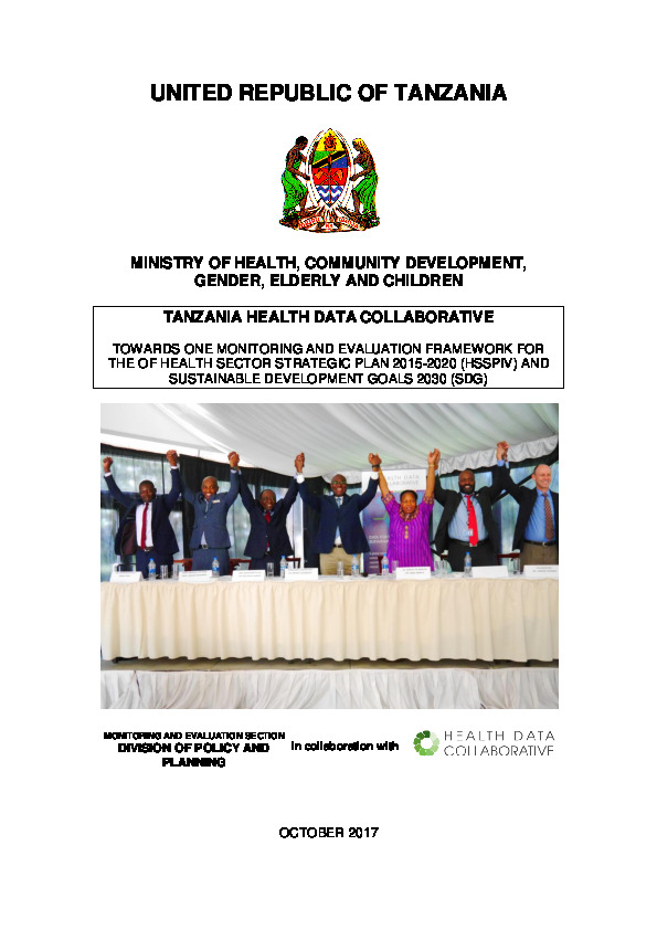 Tanzania Health Data Collaborative Report 12.12.2017