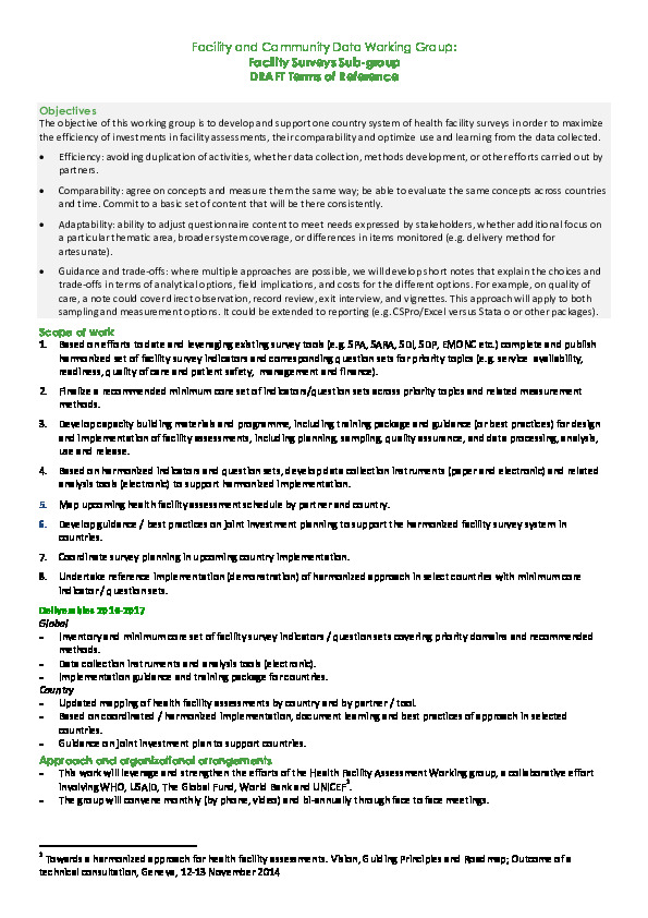 Facility_Surveys_TORs_and_Workplan