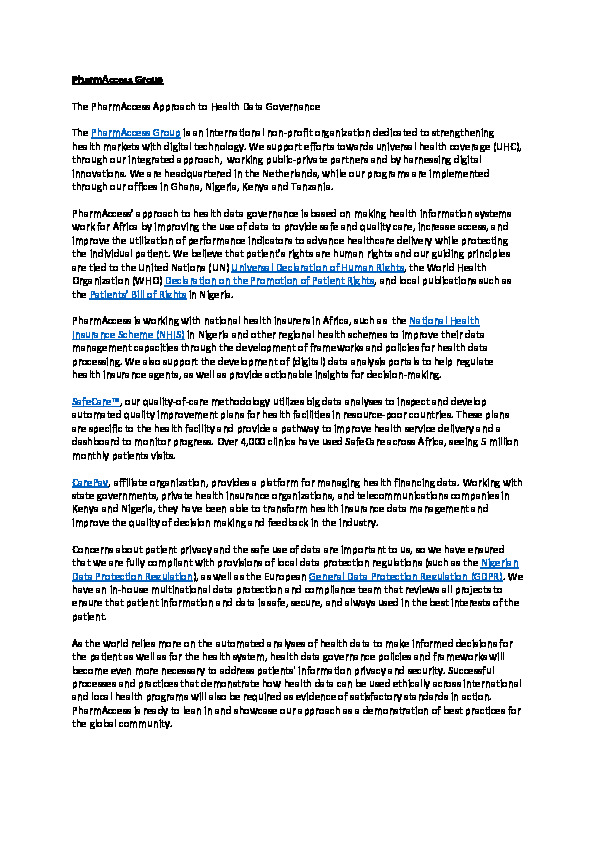 NDILI_Njide_Summary_The_PharmAccess_Approach_to_Health_Data_Governance