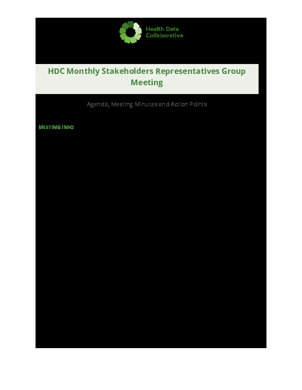 HDC SRG August 2023 NfR
