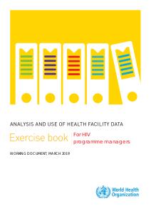 Facility Analysis Guidance Exercise book for HIV programme managers