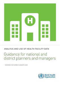 Integrated Health Service analysis - Facility analysis guide