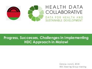 Malawi HDC Presentation - June 2018