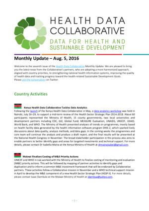 Health Data Collaborative About Us - Health Data Collaborative
