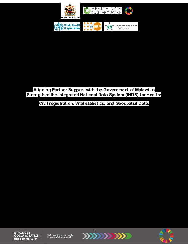 Malawi White Paper, CRVS and GIS