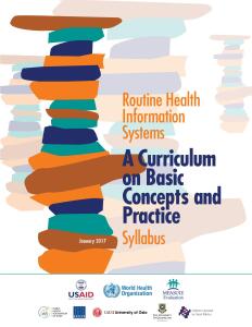 Routine Health Information System, curriculum basic concepts and practice - Syllabus
