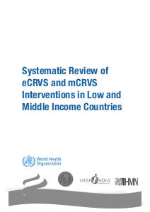 Systematic review of eCRVS and mCRVS interventions in low and middle income countries