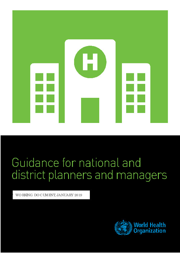 Integrated Health Service analysis - Facility analysis guide