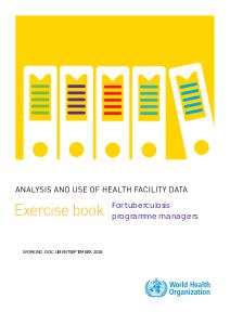 Tuberculosis - Facility Analysis Guidance - Exercise book