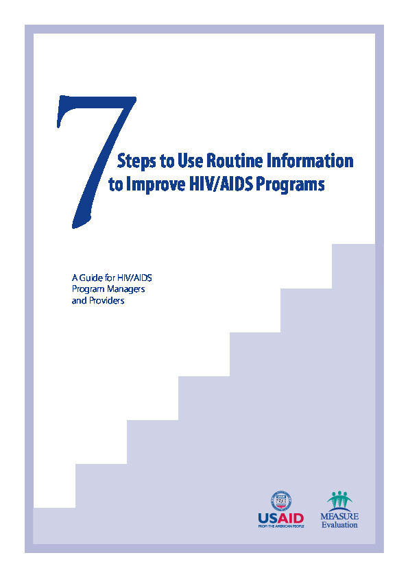 Seven steps to use routine data for HIV