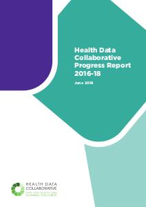 Health Data Collaborative Progress Report 2016-18
