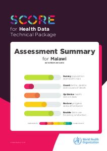 Assessment Summary for Malawi