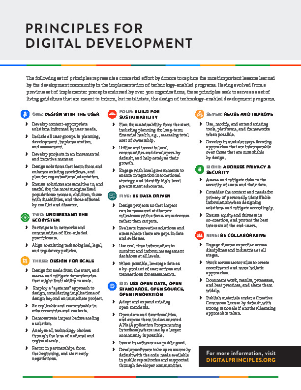 Principles for Digital Development