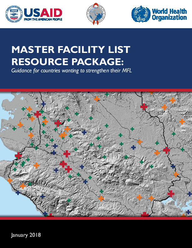 Master facility list resource pack- for countries wanting to strengthen their MFL