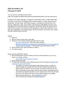 DH&I February 2018 Meeting Minutes