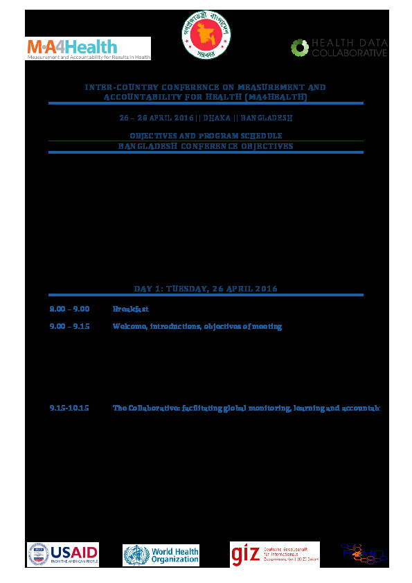 Bangladesh_MA4Health_Regional_Conference_Program
