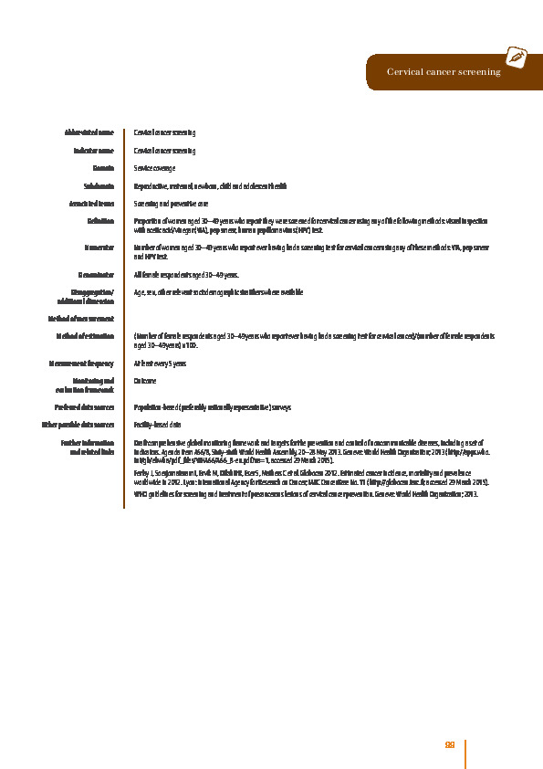 Cervical cancer screening