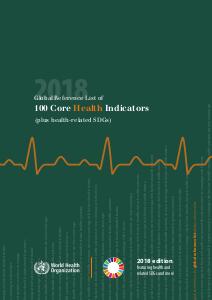 Global Reference List of 100 Core Health Indicators (plus health-related SDGs)