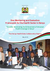 Kenya Health Data Collaborative Conference Report