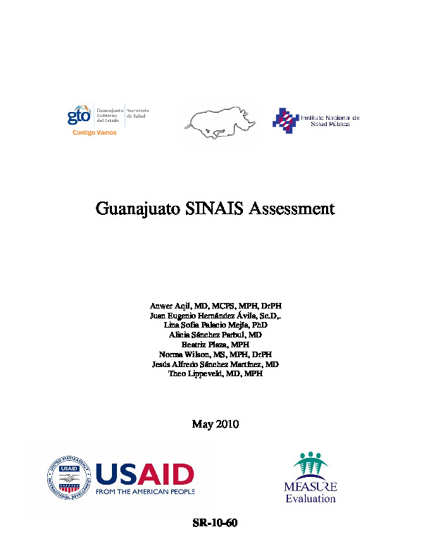 Guanajuato SINAIS Assessment, 2010 (PRISM)