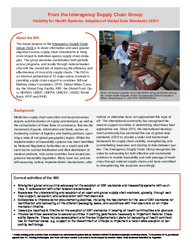 Adopting GS1 Data Standards for Supply Chain Management