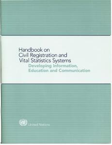 Handbook on CRVS - Developing information, education and communication - 1998