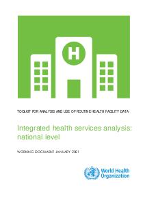 Integrated health services analysis: national level, 2021
